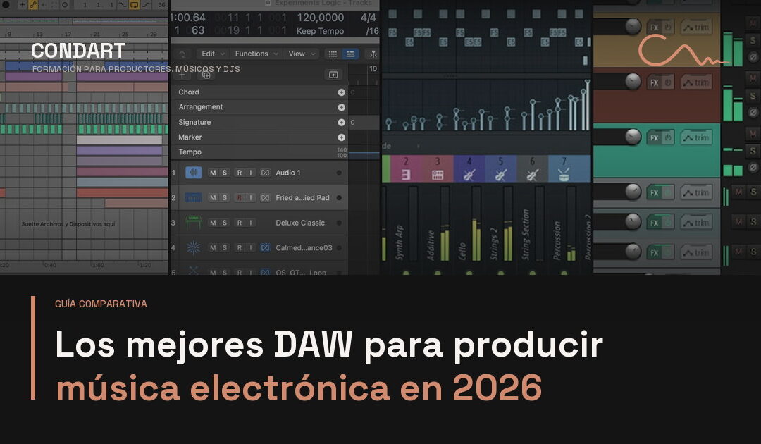 Comparativa de los principales DAW para producir música electrónica en 2026