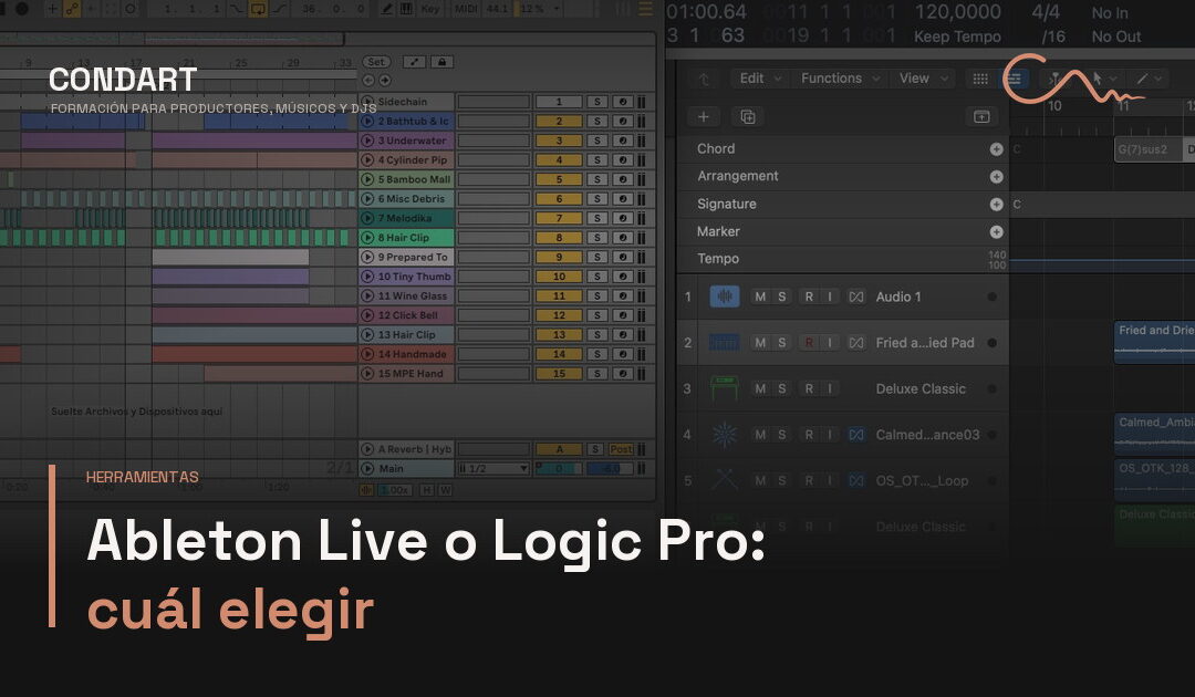 Ableton Live o Logic Pro: cuál elegir según lo que haces